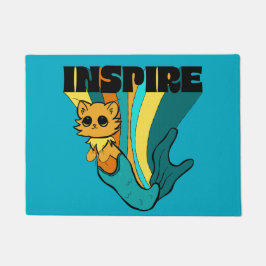 Cat Mermaid ASL Inspiriere Spiral Foto Notebook Fußmatte