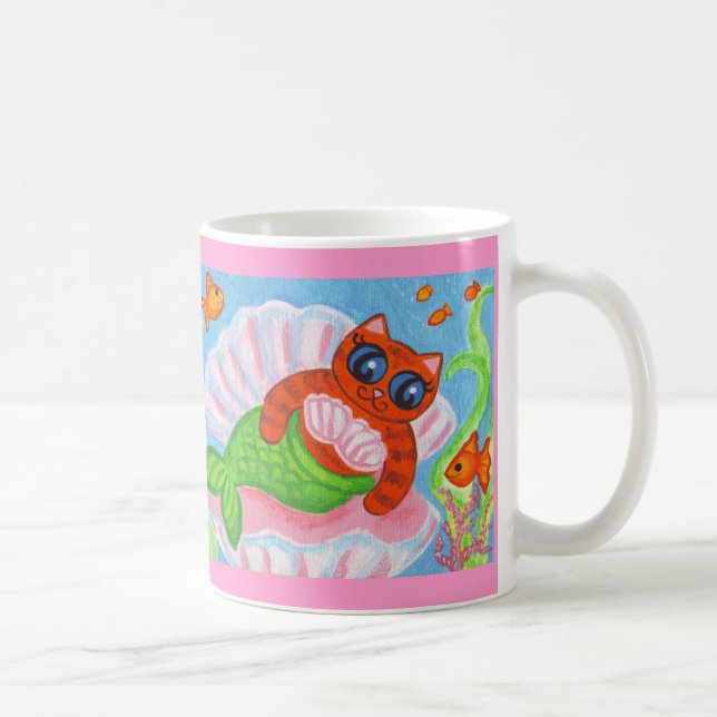 Cat Mermaid Coffee Tasse (Rechts)