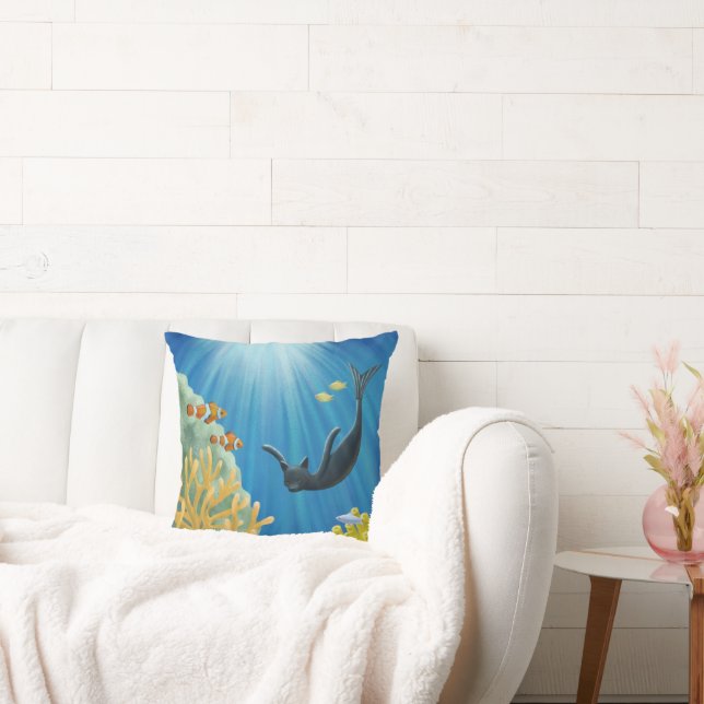 Cat Mermaid Kissen (Liege)
