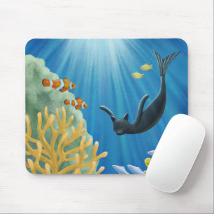 Cat Mermaid Mousepad