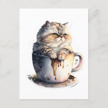 Cat Miaw Niedlich Chat Coffee Lover