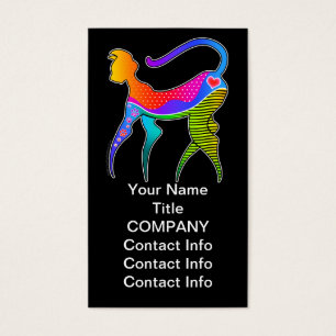 CAT mit HERZGESCHÄFTSKARTE - GIFT TAG