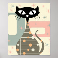 Cat Mitte des Jahrhunderts Moderne