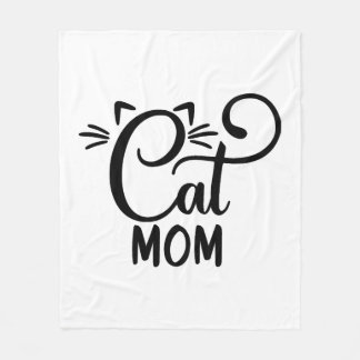 Cat Mom Fleecedecke