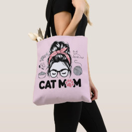 "Cat Mom" Funny Cute Cat Lover Women Tasche