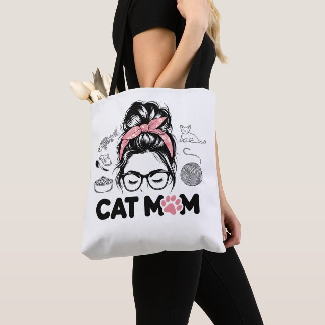 "Cat Mom" Funny Cute Cat Lover Women Tasche (Von Nahem)