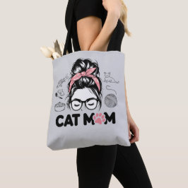 "Cat Mom" Funny Cute Cat Lover Women Tasche