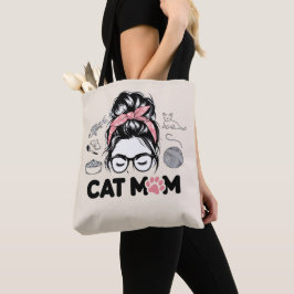 "Cat Mom" Funny Cute Cat Lover Women Tasche