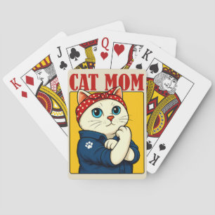 Cat Mom Muttertag Spielkarten