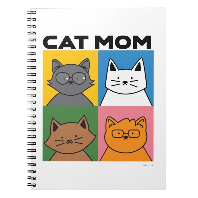Cat mom  notizblock (Vorderseite)