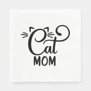 Cat Mom Serviette