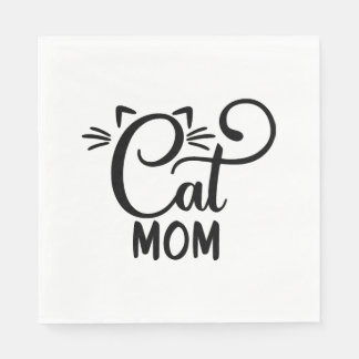 Cat Mom Serviette