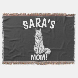 Cat Mom Shirt, Personalize, Maine Coon, Hat Decke