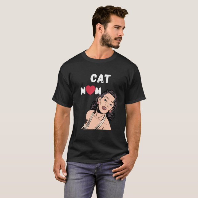 Cat mom T-Shirt (Vorne ganz)