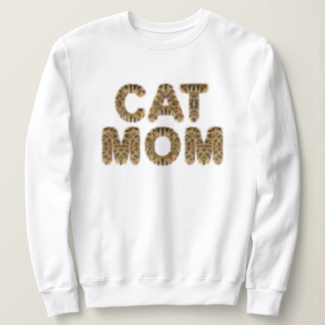 Cat Mom T - Shirt Cat Furrer Text (Design vorne)