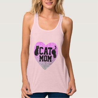 CAT MOM T-SHIRTS PARTIES SCINTILLANT FAUX