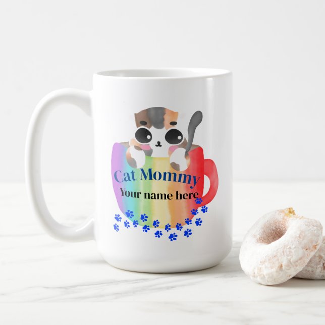 Cat Mommy Kaffeetasse (Mit Donut)