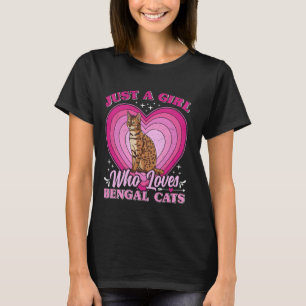 Cat Mommy NUR EIN MÄDCHEN, DIE BENGALISCHE KATZEN  T-Shirt