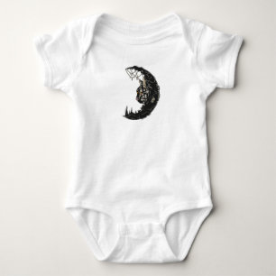 Cat Moon Baby Strampler