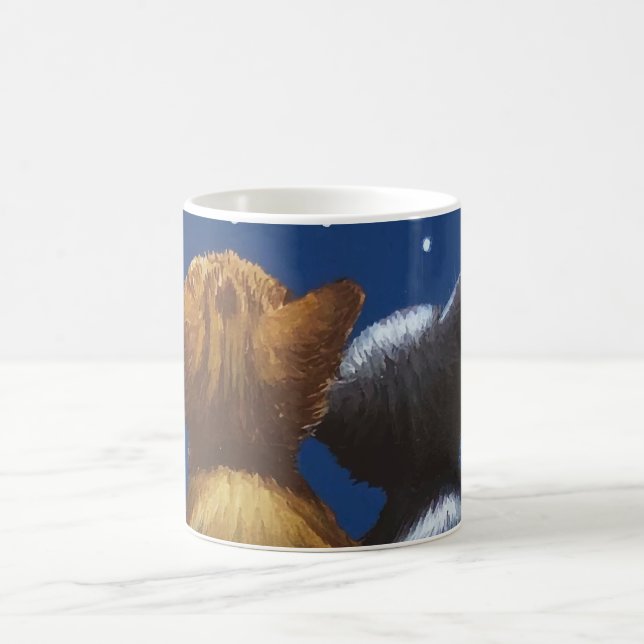 Cat Moon Liebe ist bei Ihnen Kaffeetasse (Mittel)