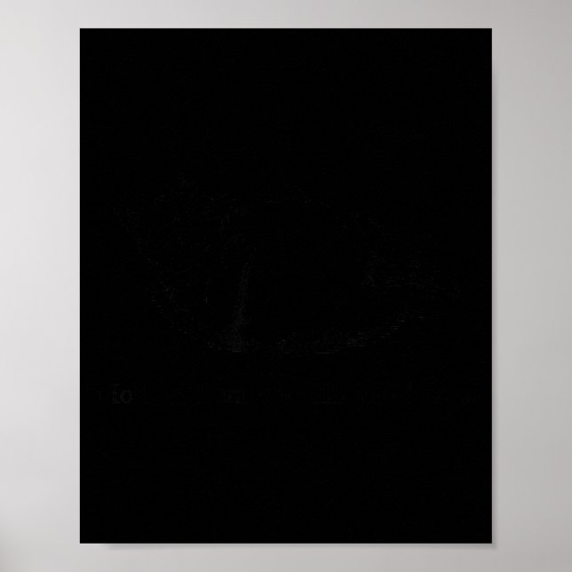 Cat Mother I Am But Skin And Bones Funny Sarcastic Poster (Vorne)
