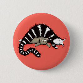 Cat Mother schützt ihre Niedliche Kitty Button