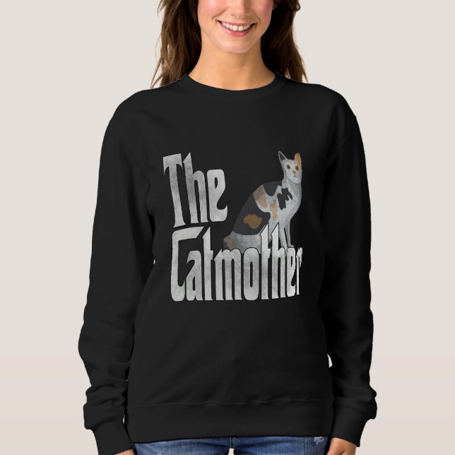 Cat Mother The Catmother Crazy Cat Mom Mama Sweatshirt (Vorderseite)