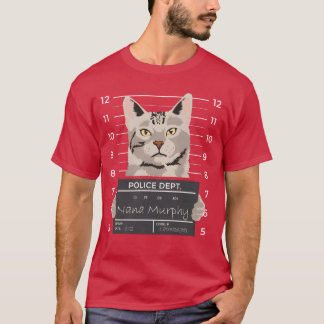 Cat Mugshot Cat Mama Gift Freund T-Shirt