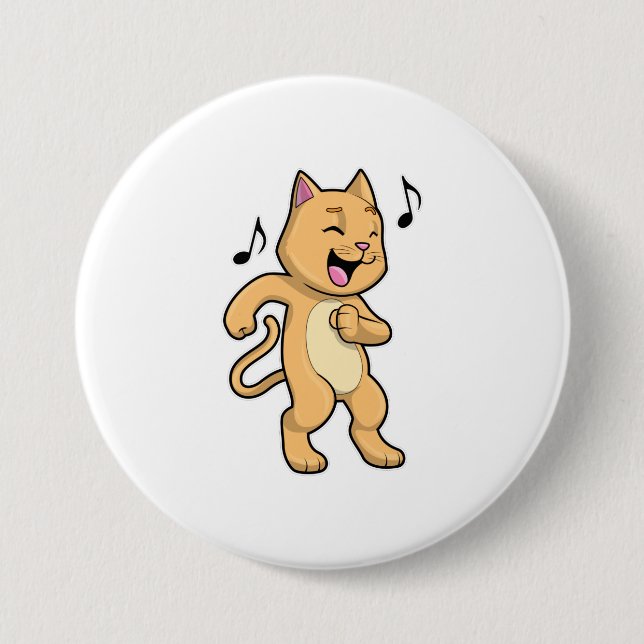 Cat Music Dance Button (Vorderseite)