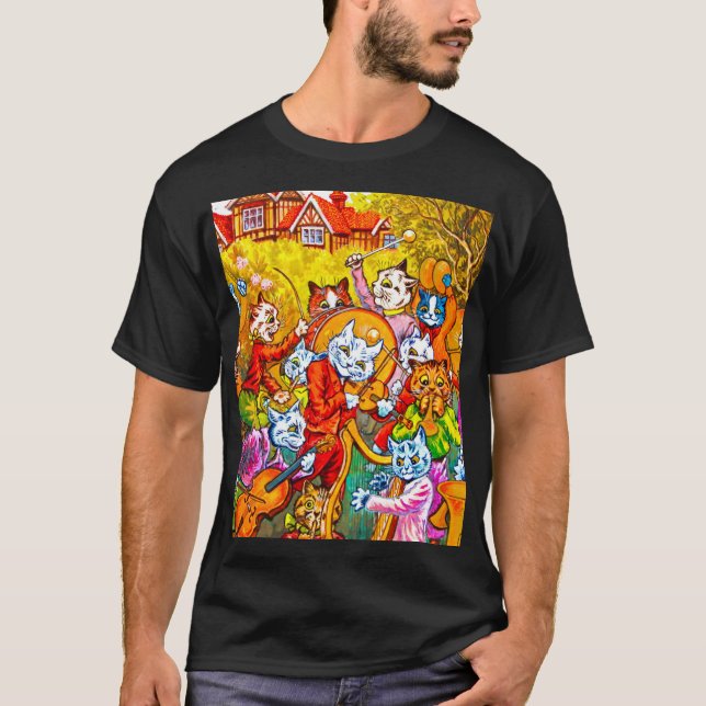 Cat Musical Band T-Shirt (Vorderseite)