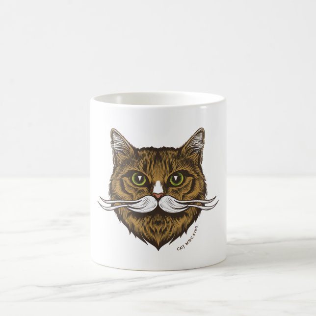 Cat Mustache Kaffeetasse (Mittel)