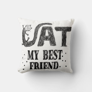 Cat My Best Friend Kissen