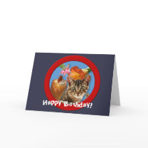 Cat 'n Mouse Birthday Card