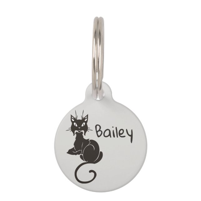 Cat Name Custom ID lot Haustiermarke (Vorderseite)