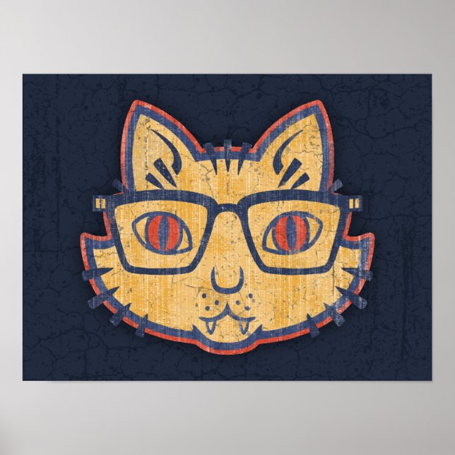Cat Nerd Poster (Vorne)