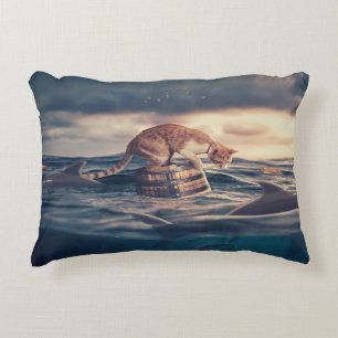 Cat Nickerchen Dream oder Nightmare Dekokissen