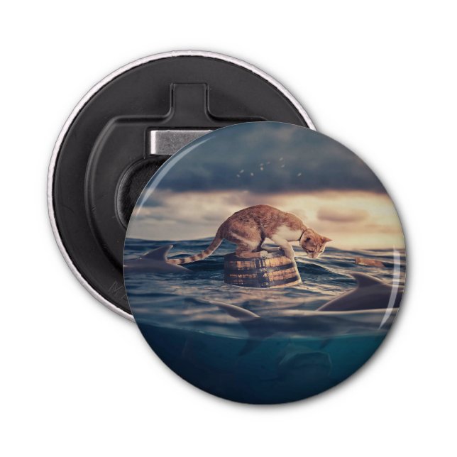 Cat Nickerchen Dream oder Nightmare Flaschenöffner (Vorderseite)