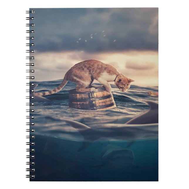 Cat Nickerchen Dream oder Nightmare Notizblock (Vorderseite)