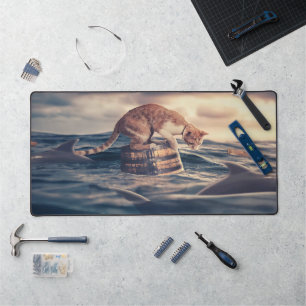 Cat Nickerchen Dream oder Nightmare Schreibtischunterlage