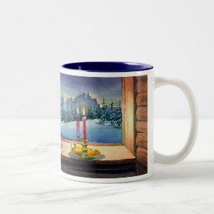 Cat-NICKERCHEN durch SHARON SHARPE Zweifarbige Tasse