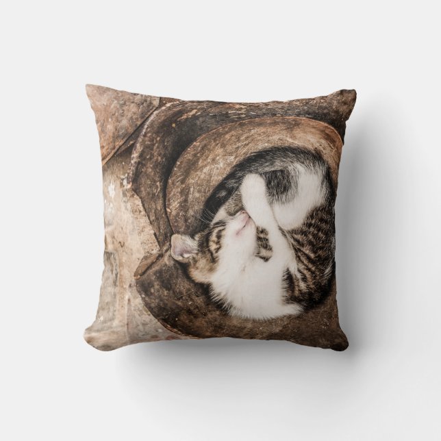 Cat Nickerchen Kissen (Vorderseite)