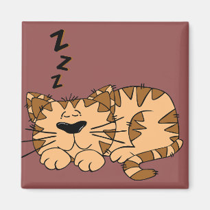 Cat Nickerchen Kitty Magnet