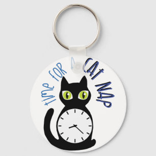 Cat Nickerchen Schlüsselanhänger