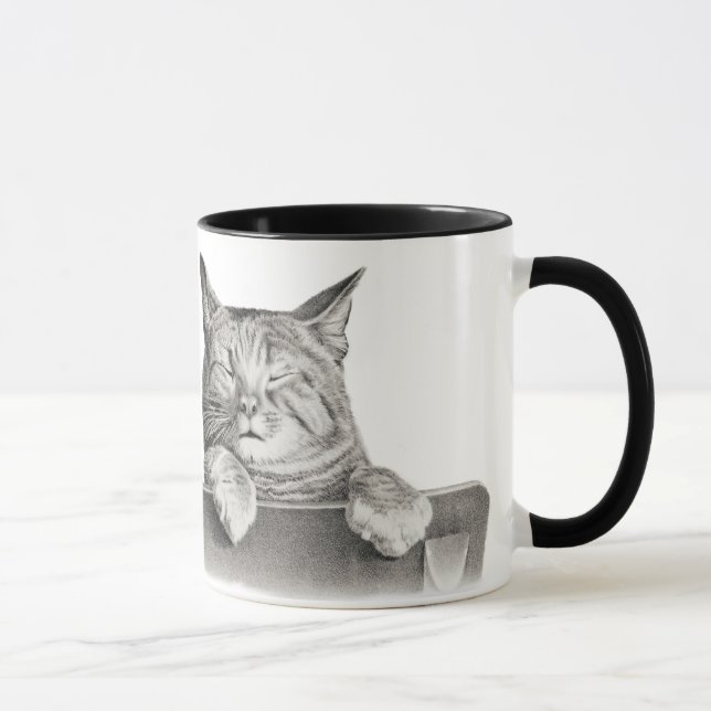 Cat Nickerchen Tasse (Rechts)