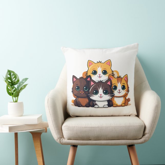 Cat Nip 20x20 Throw Kissen (Stuhl )