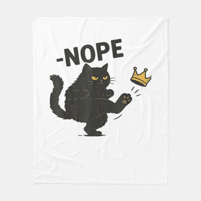 Cat No Kings In America  Fleecedecke (Vorderseite)