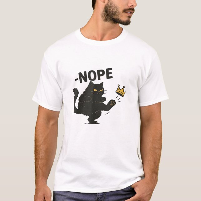 Cat No Kings In America  T-Shirt (Vorderseite)