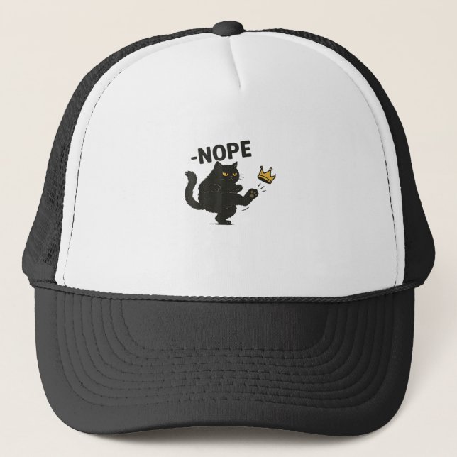 Cat No Kings In America  Truckerkappe (Vorderseite)