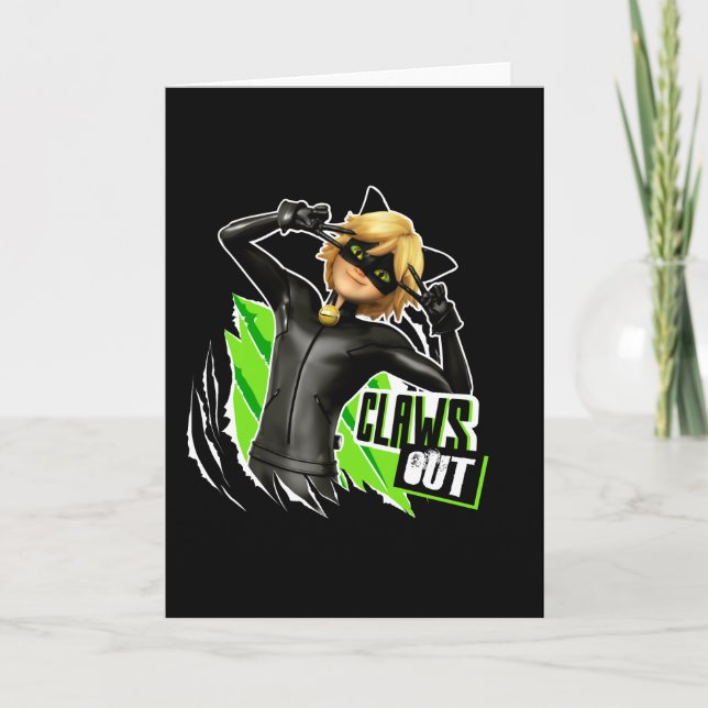Cat Noir | Claws Out Graphic Karte (Vorderseite)