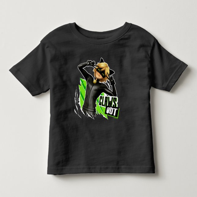 Cat Noir | Claws Out Graphic Kleinkind T-shirt (Vorderseite)